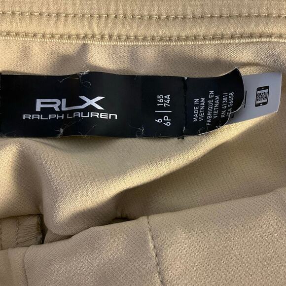 RLX Ralph Lauren Polo Khaki Slim Fit Eagle Golf Trouser Pants Size 6 - Picture 6 of 11